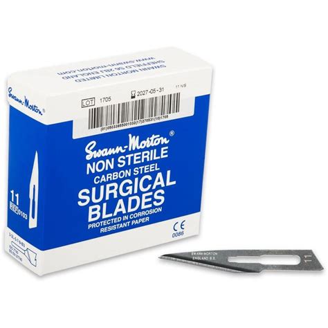 swann-morton steel blades no 11 box of 100|swann morton scalpel blades 11.